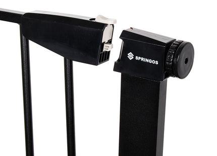 Traphekje | 111 - 117 cm | Traphek | Veiligheidshekje | Metaal | Zwart