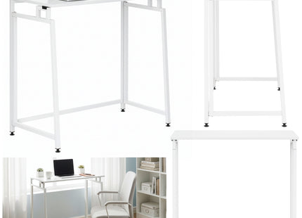 Bureau – Werkbureau – Computer Bureau – Bureautafel – Opklapbaar – 80 X 75 X 40 CM – 30 Kg - industriële - Wit