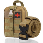 Heuptas - Militair - Buidel set - Polyester - Ritssluiting - Donkergroen -EHBO