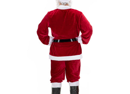 Kerstman Kostuum | Kerstman Pak | Verkleedkleding | 11-Delig | Rood/Wit/Zwart | XXL