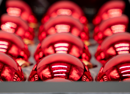 Kerstballen Glas | 30 Stuks | Glas | Glans | Rood