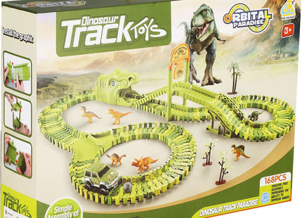 Dino Racebaan | Inclusief Jeep | 168 Delen | Groen