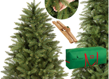 Luxe Kunstkerstboom | Scandinavian Spruce | 150 cm | Zonder Verlichting | Royal Trees | Opbergtas