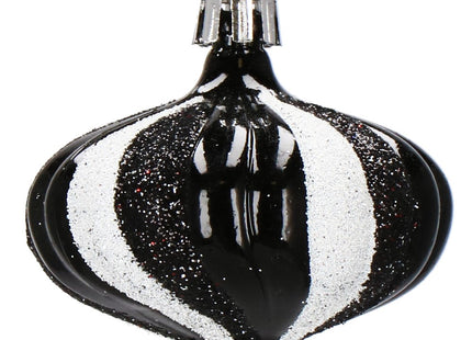 Kerstballen | 77 Stuks | Zwart