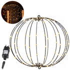 Lichtbol - Kerstversiering - Warm Wit - Witte Flash Optie - Indoor & Outdoor - 112 Led - 44 x 38 x 2 cm cm - Metaal