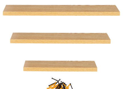 Wandplank - Boekenplank - Ophangbaar - 3 Delig - Metaal - 3 Kg