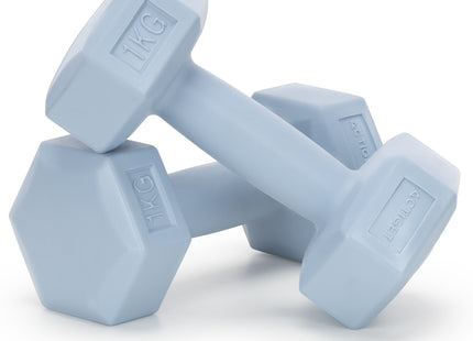 Dumbbell Set - 1 KG - Lichtblauw - Oefengewichten