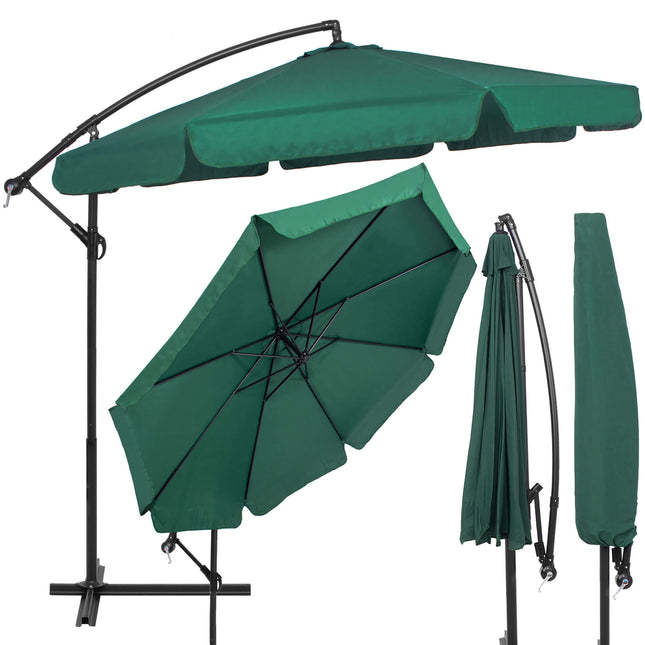 Parasol | Parasols | Kantelbaar | Met Ventilatie | Groen | 350 cm
