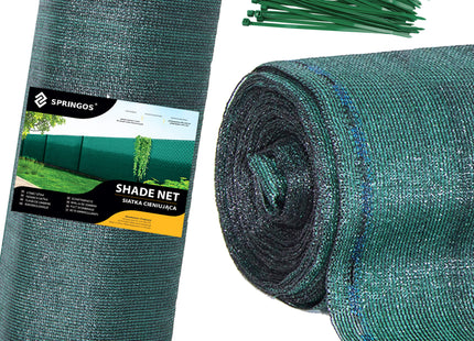 Zichtbreeknet | Zichtdoek | Privacynet | Schaduwdoek | Rol 1 x 25 m | 90 % Schaduw | 140g/m² | Groen