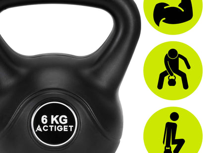 Kettlebell | Kettle Bell | Zwart | 6 kg