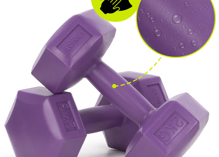 Dumbbell Set - 2 KG - Paars - Oefengewichten