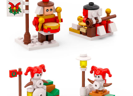 Adventskalender met Bouwblokken – 618 Onderdelen – 24 Verrassingen – Kerstfiguren