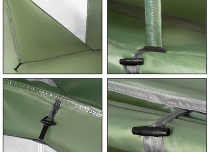 Tunneltent |Kampeertent | Tent | Waterdicht | 4 Persoons | 2 Slaapkamers | Groen | 460 x 200 x 245 cm