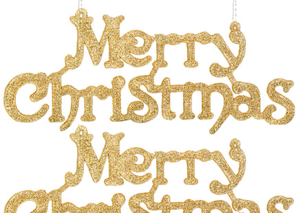 Kersthanger | Kerstversiering | Kerstdecoratie voor binnen | Merry Christmas | 2 stuk