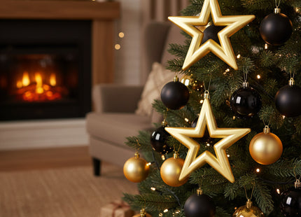 Kerstbal | Ster | 2 Stuks | Onbreekbaar