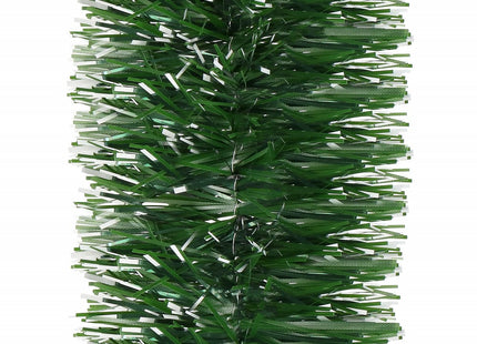 Kerstslinger | Guirlande | 6 m | Donkergroen/Wit
