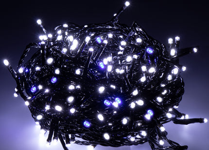 Kerstverlichting | 81,5 m | 1000 LED | Koud Wit + Blauwe Flits