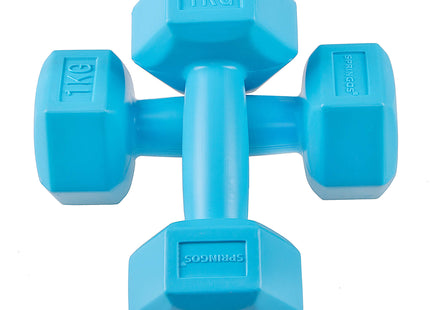Dumbbell Set - 1 KG - Blauw - Oefengewichten
