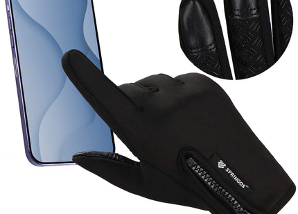 Handschoenen - Touch - Zwart - Nylon - Unisex - Maat XL