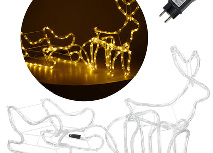 Rendier | 144 LED Lampjes | Warm Wit | 120 Cm