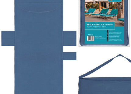 Strandlaken Voor Ligbed | Badlaken | Strandhanddoek | Microvezel | 210 x 75 cm | Marineblauw