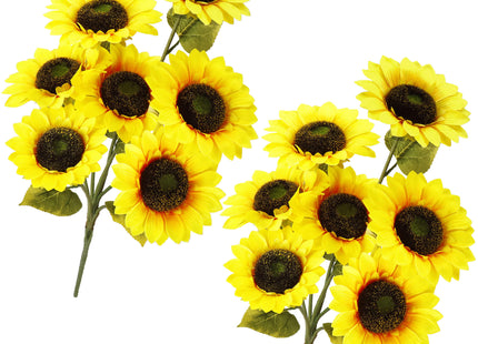 Kunstbloem - Kunstplanten - Kunstzonnebloemen - Inclusief Pot - 2 Stuks - Decoratief