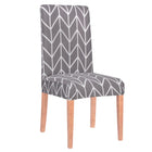 Stoelhoes - Voor Eetkamerstoelen - Met Stretch - Visgraat - Grijs