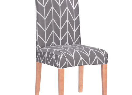 Stoelhoes - Voor Eetkamerstoelen - Met Stretch - Visgraat - Grijs