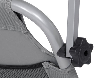 Ligstoel | Ligbed | Verstelbaar | Ergonomische Vorm | Grijs