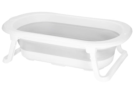Opvouwbaar Baby Bad - Opvouwbaar - Draagbaar - Met Stop - Tot 12 Maanden - 40 L - Wit - 79 x 49 x 22 cm