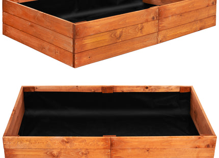 Kweekbak - Plantenbak - Moestuin - Planten - Hout - Bruin - 140 x 84 x 26,5 Cm
