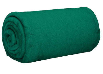 Plaid | Sprei | Deken | 150 x 200 cm | Pluche | Groen