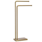 Handdoekrek - Badkamer - Handdoekstang - Handdoekhouder - Dubbel - Metaal- Goud - 80 cm