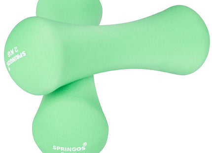 Dumbbell Set - 2 KG - Groen