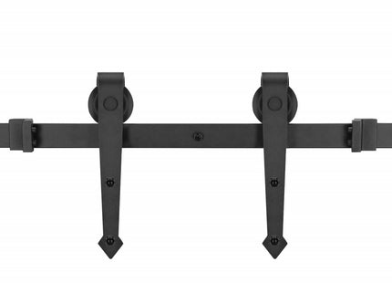 Schuifdeursysteem | Schuifdeuren & Toebehoren | Bladdikte 35-45 mm | 183 cm | Tot 100 kg | Zwart