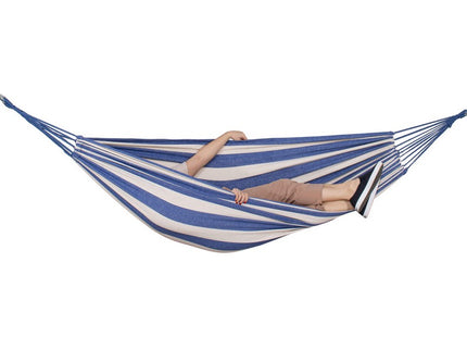 Hangmat | Extra Stevig | Inclusief Opbergtas | Blauw/Wit | 200 x 150 cm