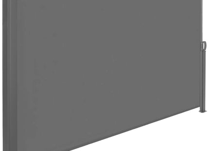 Windscherm - Tuinscherm - Oprolbaar - Waterbestendig - Staal - Aluminium - Grafiet - 400 X 180 CM