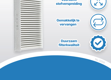 SQOON® Filter Voor Bosch Droger 2x - Pollenfilter - Filter Condensor WTL120 - 150 / 00481723