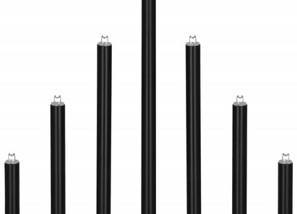 LED Kaarsenbrug | Batterijen | IJspegels | Zwart | Warm Wit