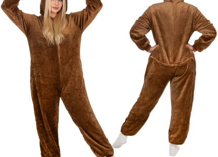 Onesie | Rendier | Maat L | Bruin
