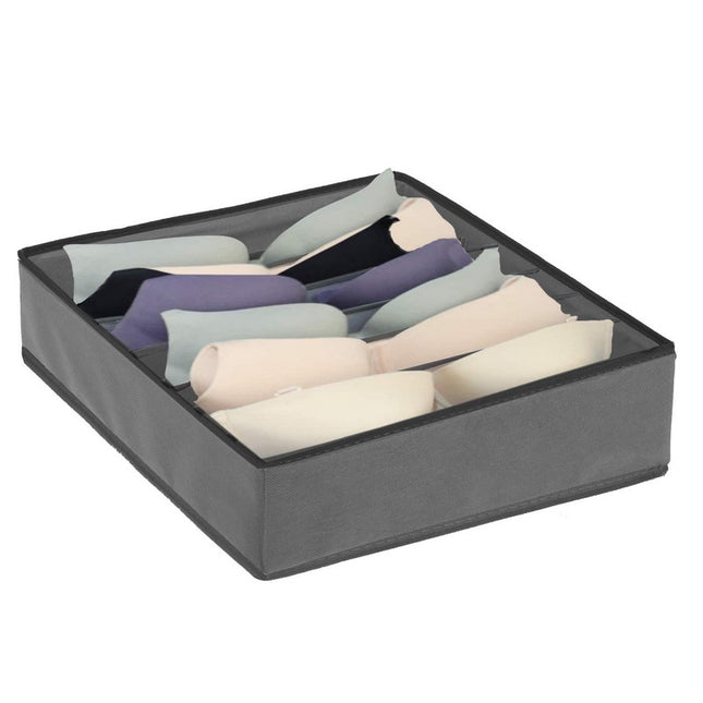Organizer | 7 Vakken | Grijs/Zwart | 30 x 30 cm