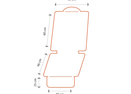 CarPassion Autostoelhoes - Waterdicht - Beschermhoes -  Zwart - 131 x 50 cm