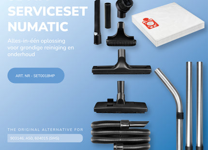 SQOON® Serviceset stofzuiger geschikt voor Numatic Henry en Hetty - Complete set voor grondige reiniging
