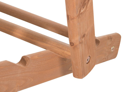 Houten Ligstoel - Ligbed - Met Kussen - Verstelbaar - Weersbestendig - Grijs - Grenenhout - 90 x 71 x 103 Cm