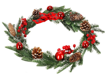 Guirlande | Kerstslinger Deluxe | 150 cm | Groentinten