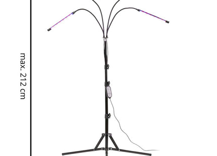 Kweeklamp - Led Voor Planten - Groeilamp - Grow Light - Bloeilamp - Plantenverlichting - 4 Panelen - Met TImer - 80 Led - USB