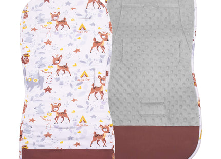 Inlegkussen - Kinderwagenmatras - Kinderwagen Accessoires - Katoen - Polyester - Dieren - Veelkleurig - 37 x 78 cm