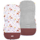 Inlegkussen - Kinderwagenmatras - Kinderwagen Accessoires - Katoen - Polyester - Dieren - Veelkleurig - 37 x 78 cm