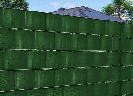 Vlechtband | Privacyfolie | Vlechtband Voor Tuinafsluiting | PVC | 50 m | 450 g/m² | 19 Cm | Groen