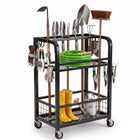 Tuingereedschapswagen - Tuingereedschapshouder -  Op Wielen - 3 Laags - 96 Cm - Staal - 80 Kg